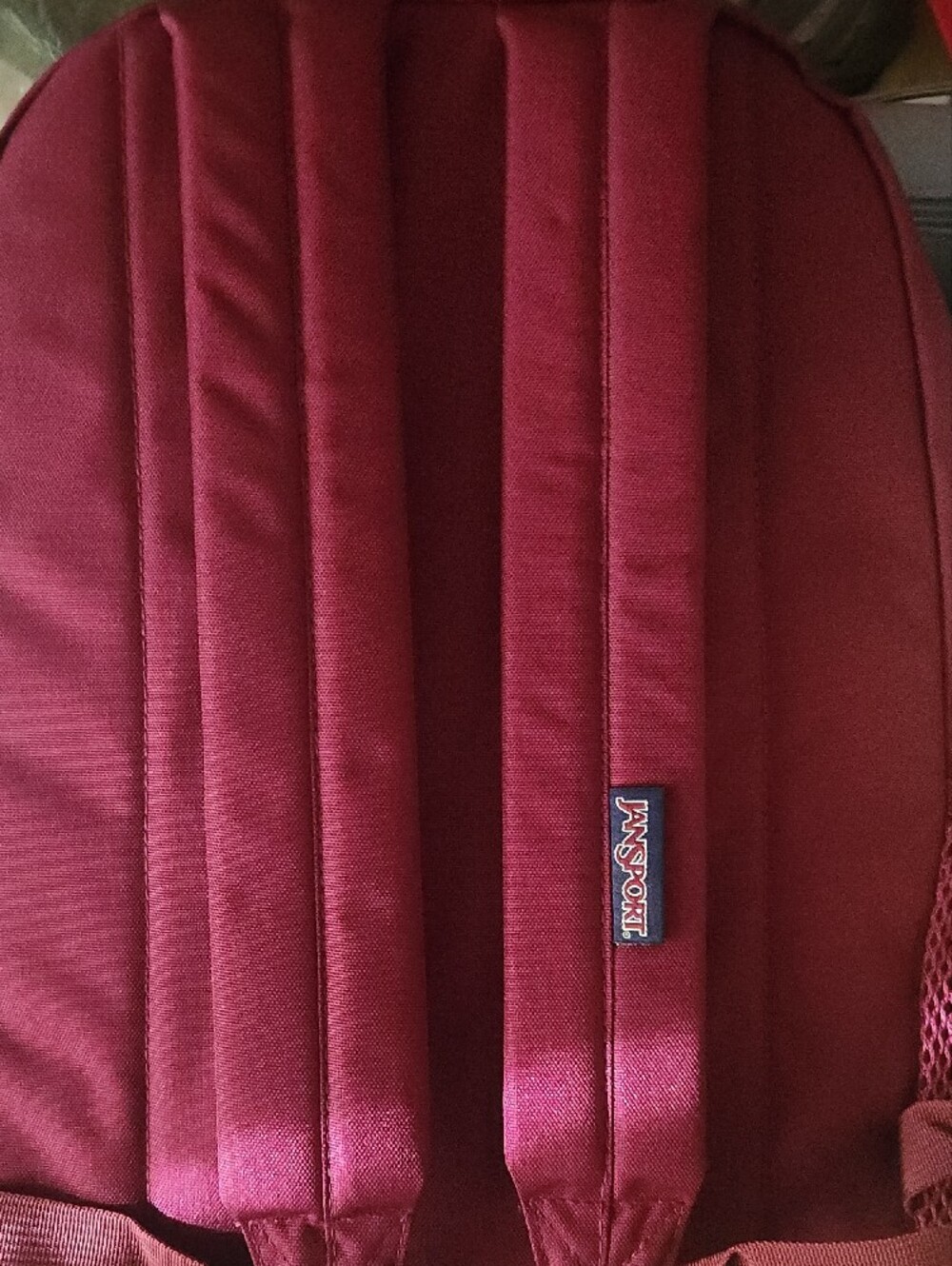 Jansport Burgundy Everyday Transport russet red Backpack with Front Pocket - Picture 4 of 13